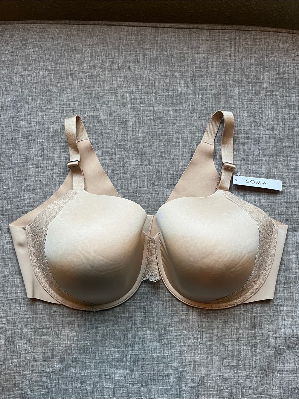 Soma Vanishing 360 Nude Full Coverage Bra Plus Size 42DD NWT
